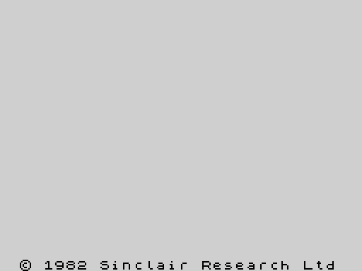 16K/48K Spectrum startup screen